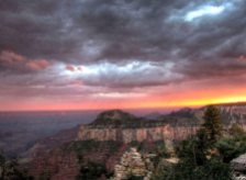 North Rim Grand Canyon Sunset